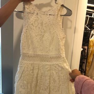 White lace dress